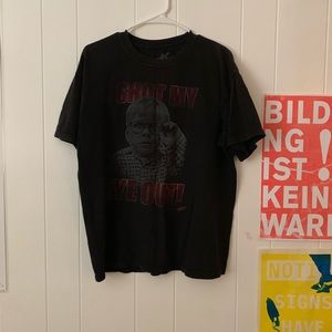 Black graphic tee